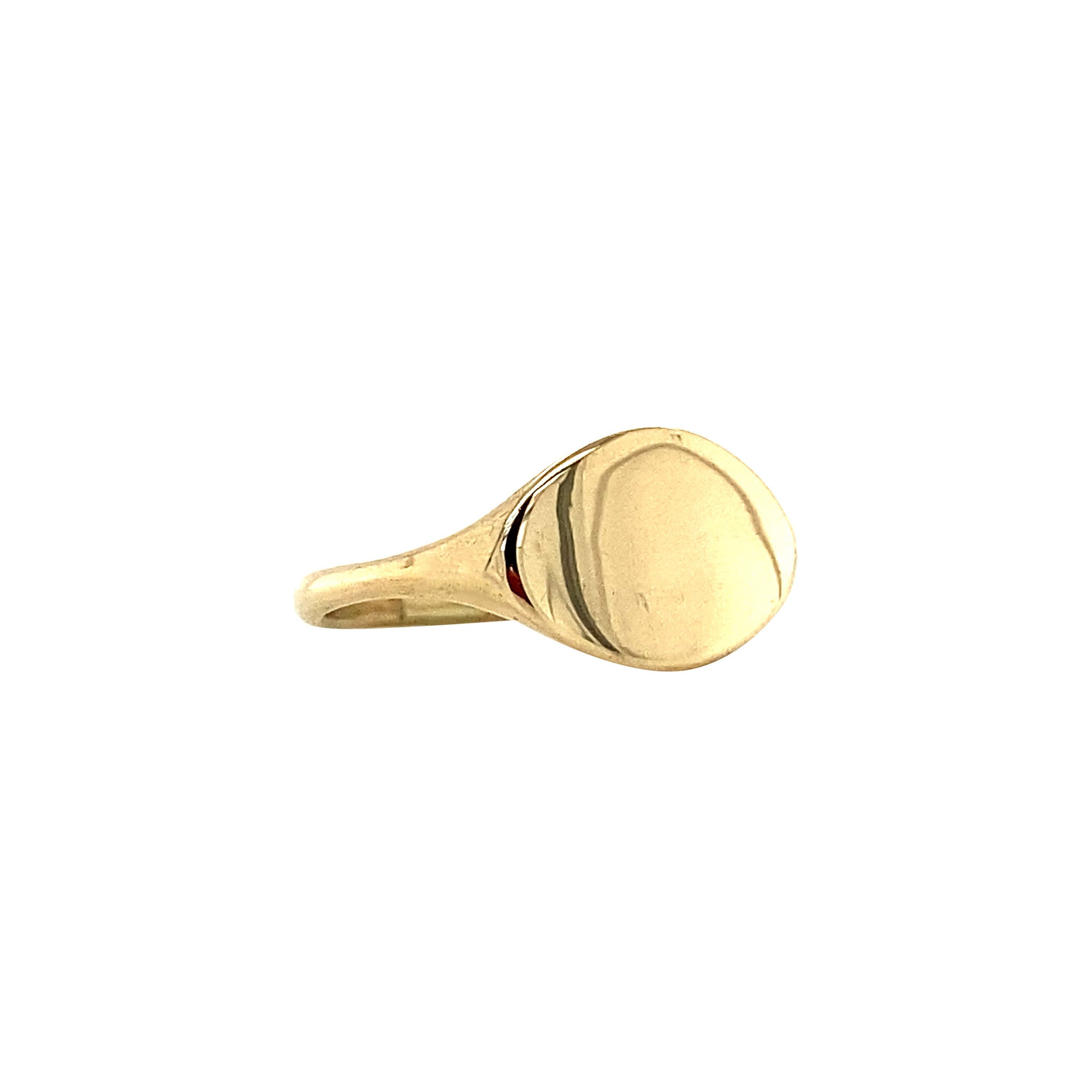 Gouden zegelring 14 krt