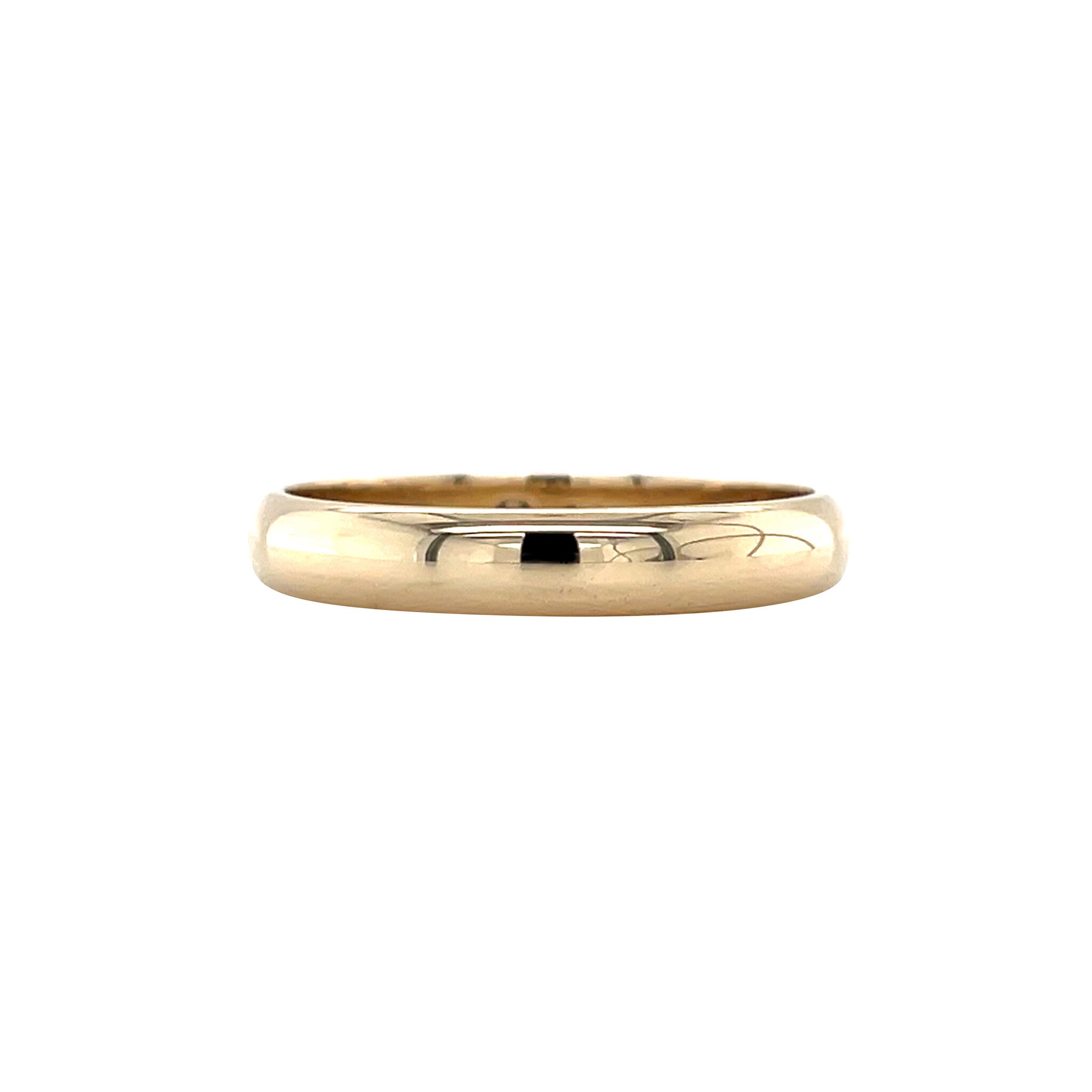 Vintage smooth gold wedding band 14 kt