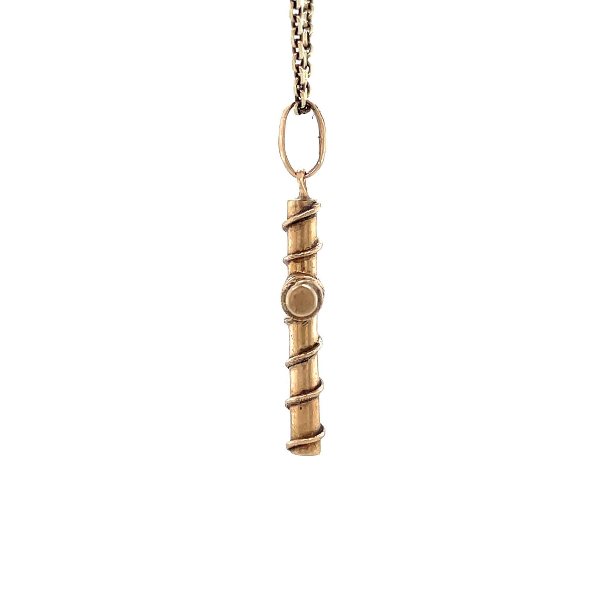 Gouden vintage kruis hanger 14 krt