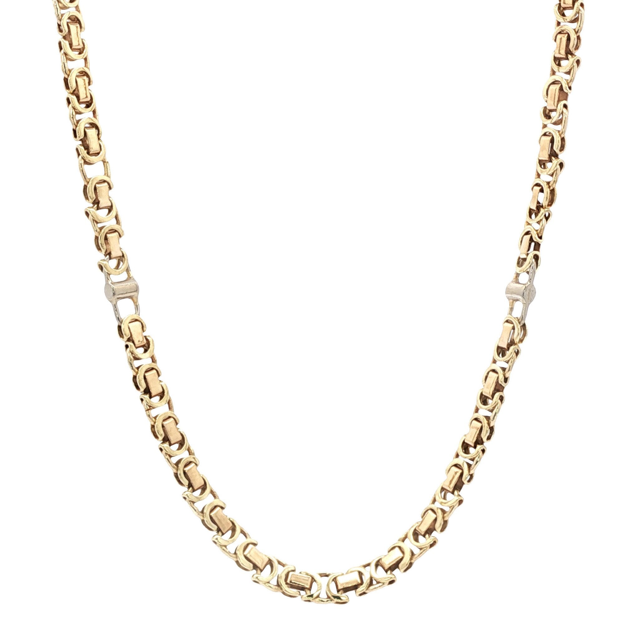 Gouden fantasie collier 14 kt