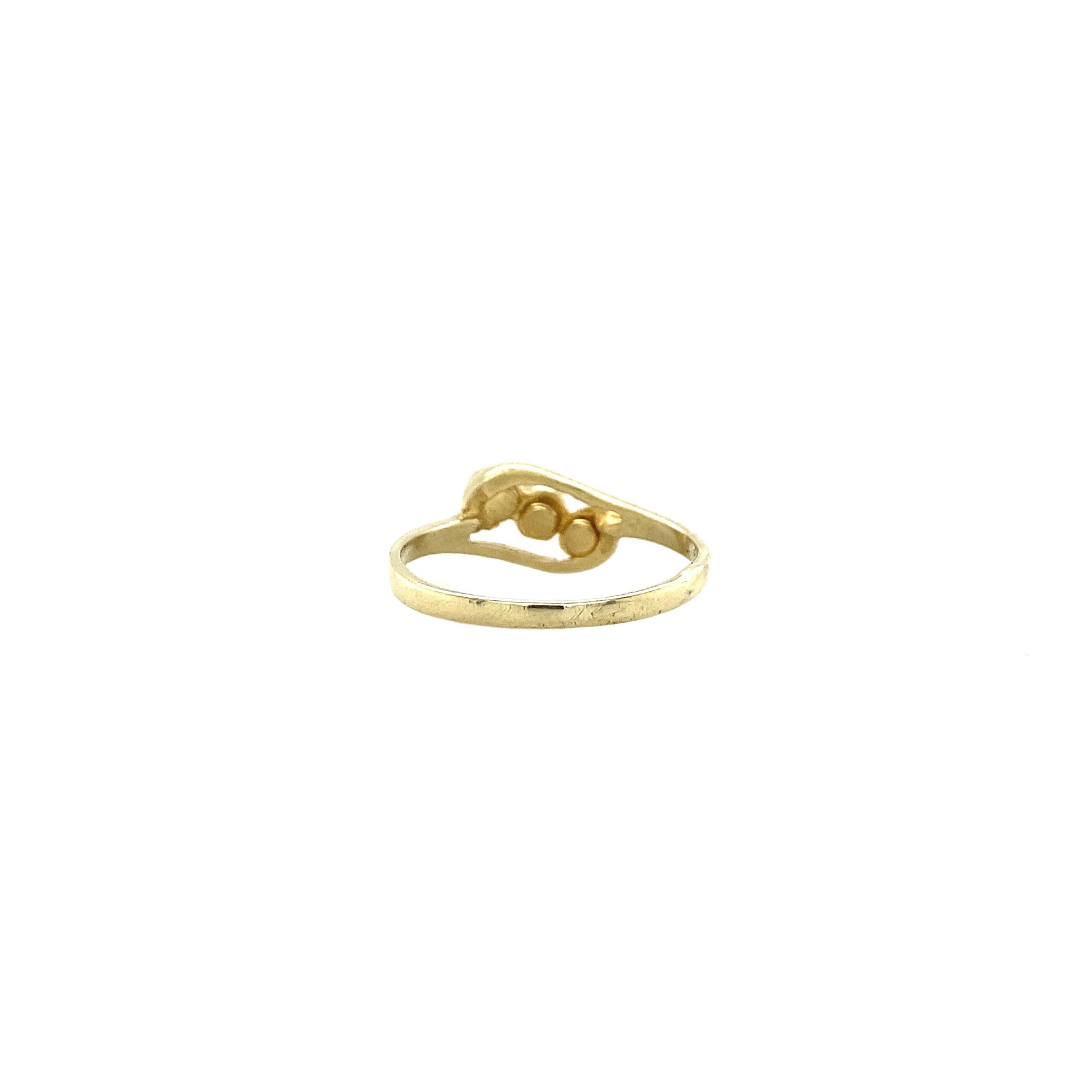 Gold ring with garnet 14 kt