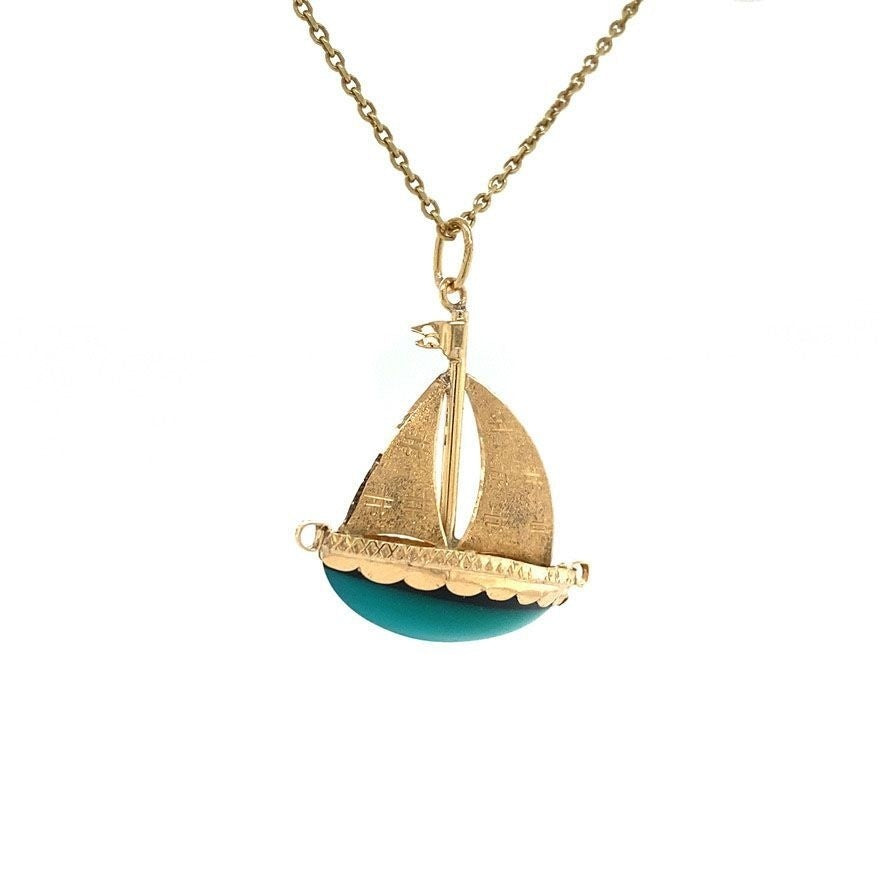 Gouden boot hanger 14 krt