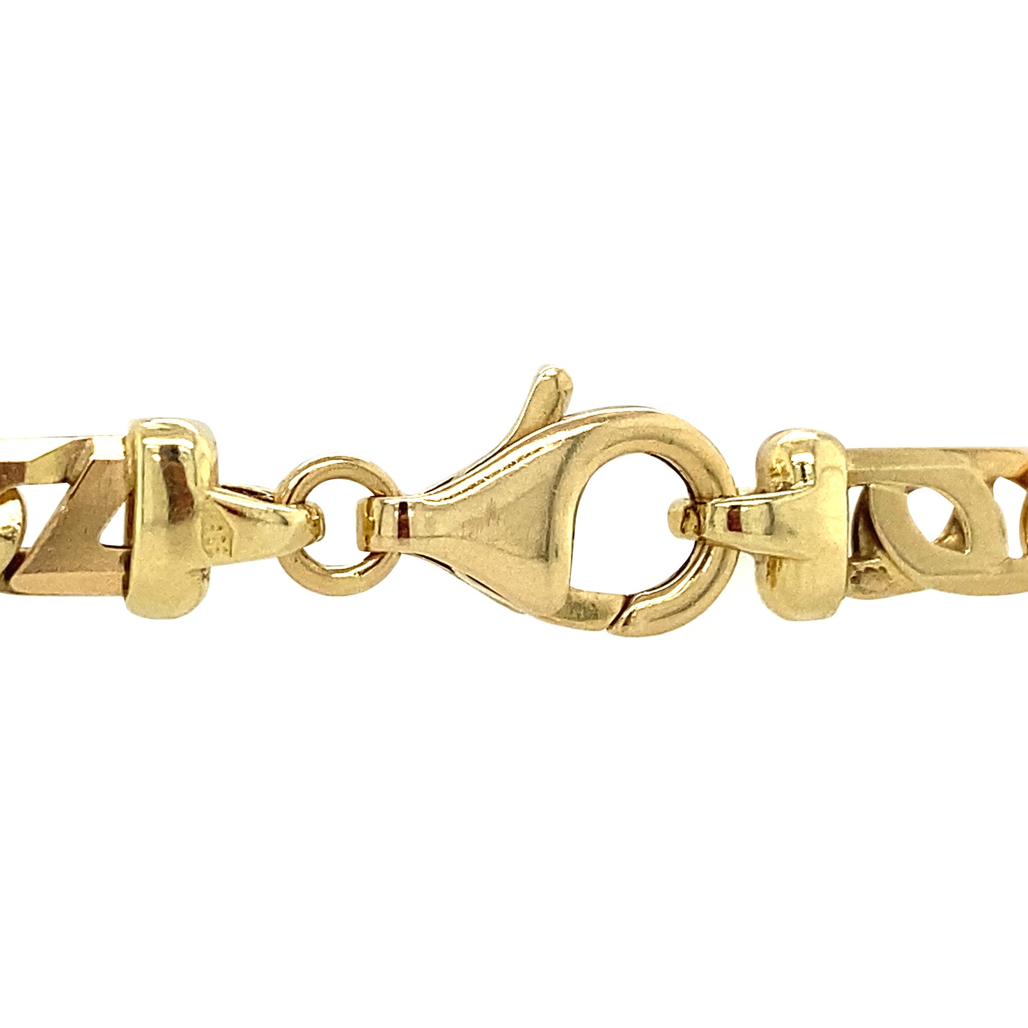 Gouden vintage fantasie armband 14 krt