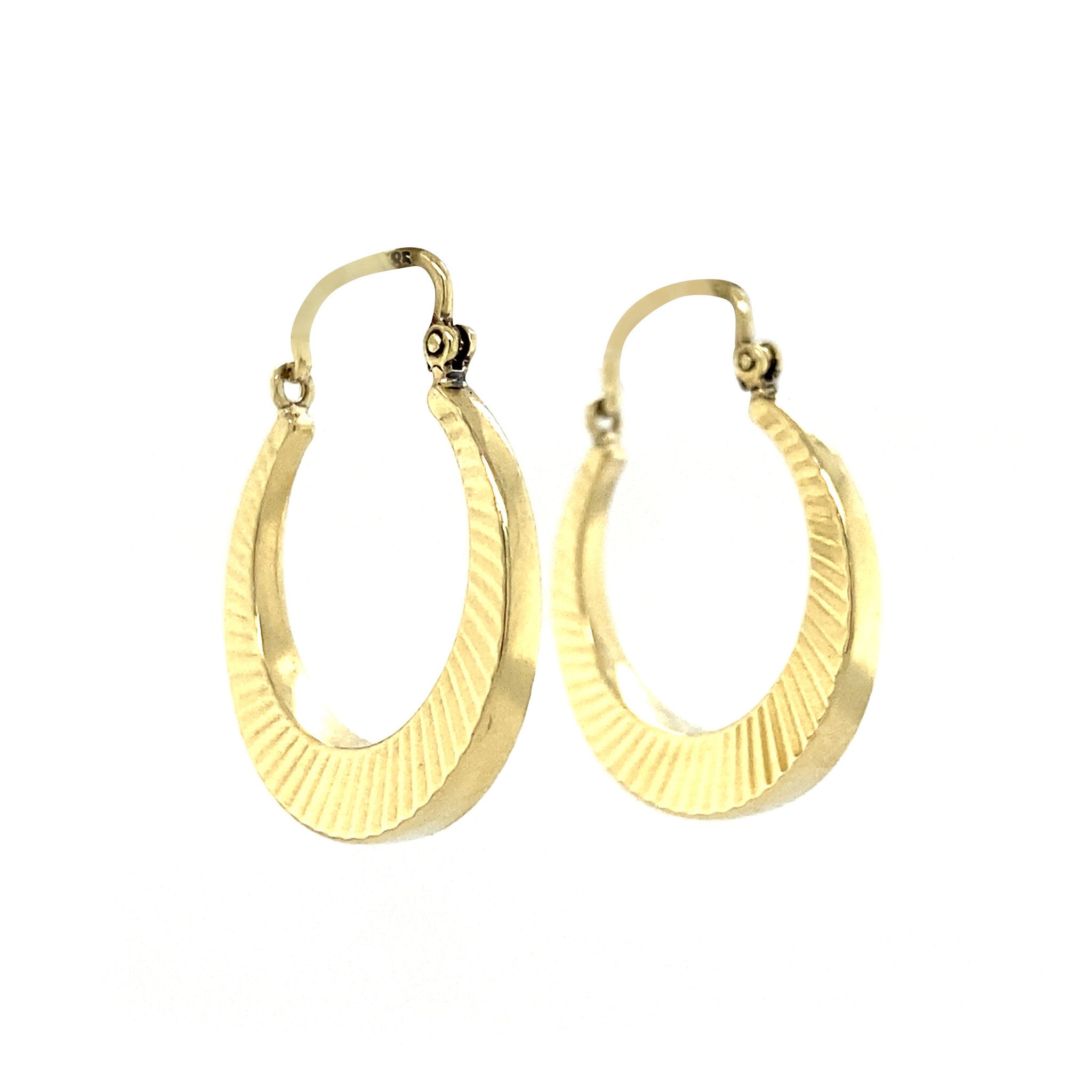 Gouden oorringen fantasie 14 krt
