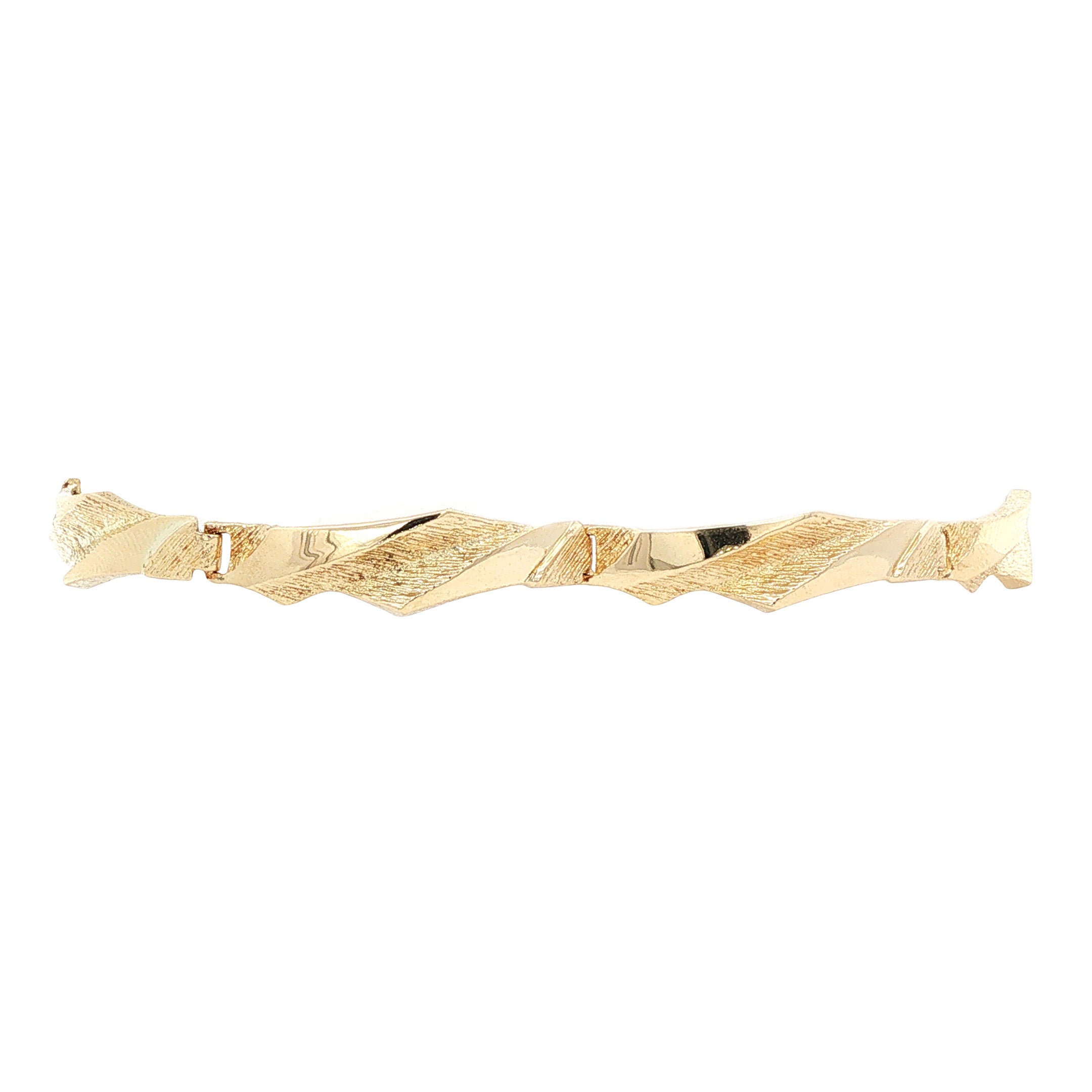 Gouden vintage fantasie armband 14 kt