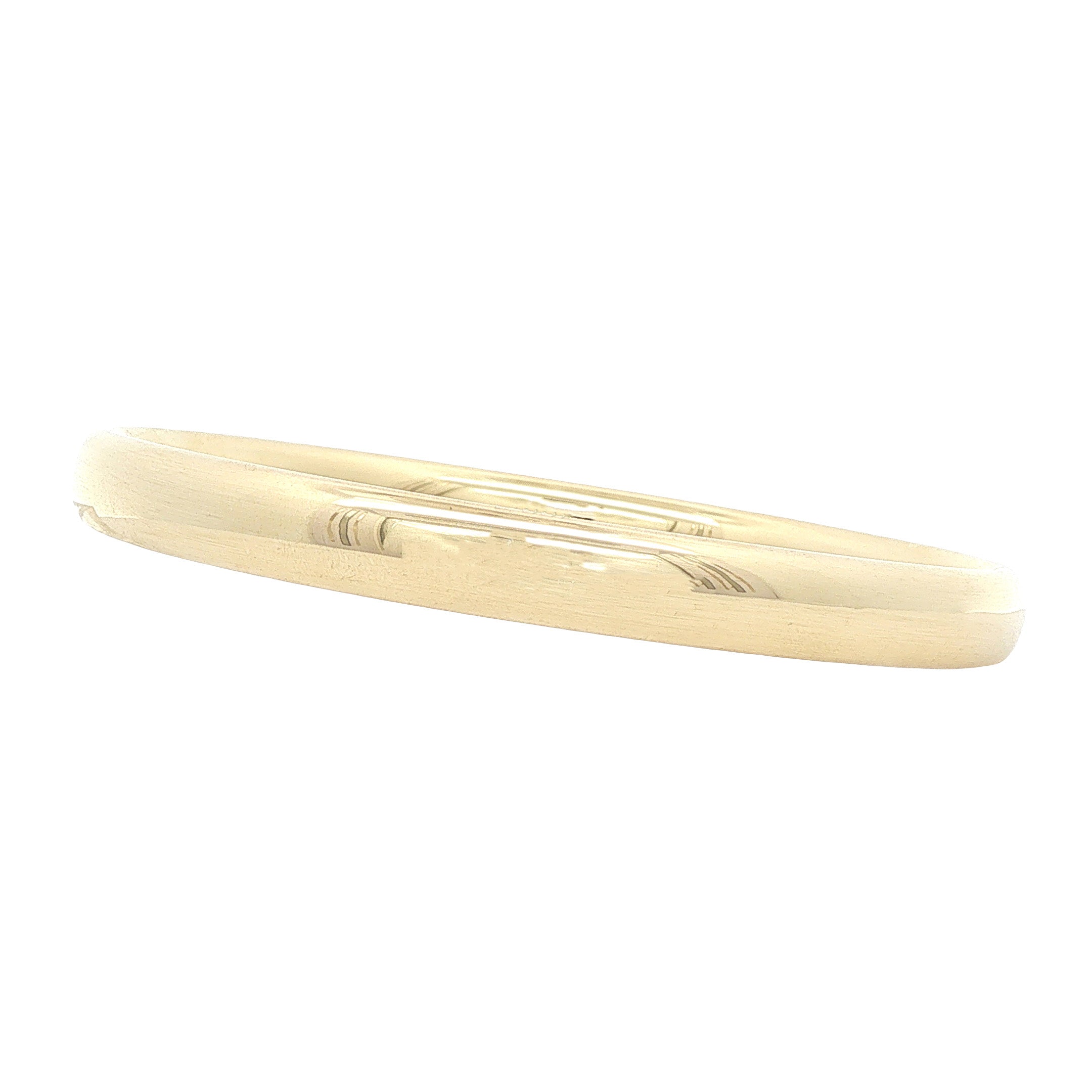 Gouden vintage gladde bangle 14 kt