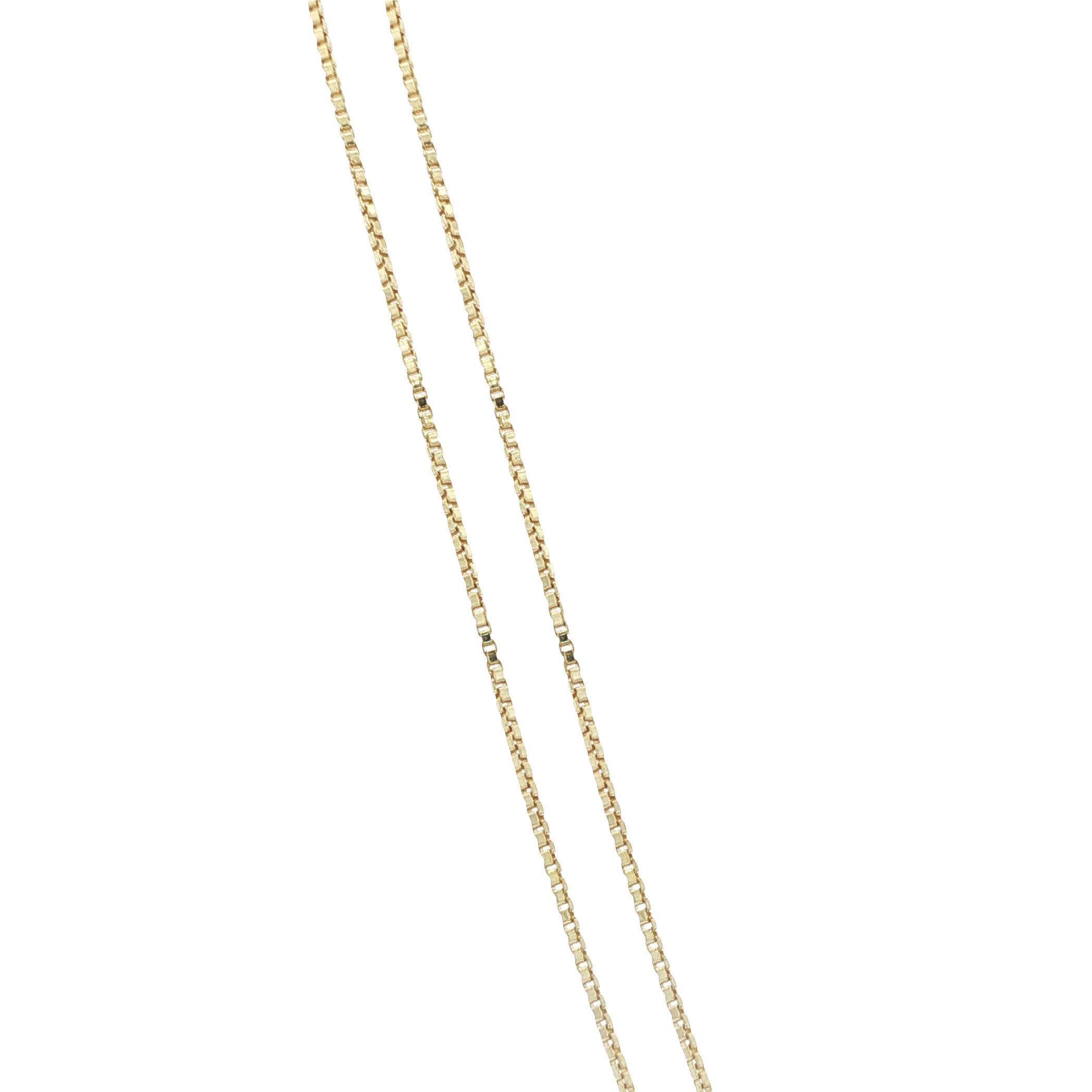 Vintage 14 kt gold Venetian chain necklace with pearl