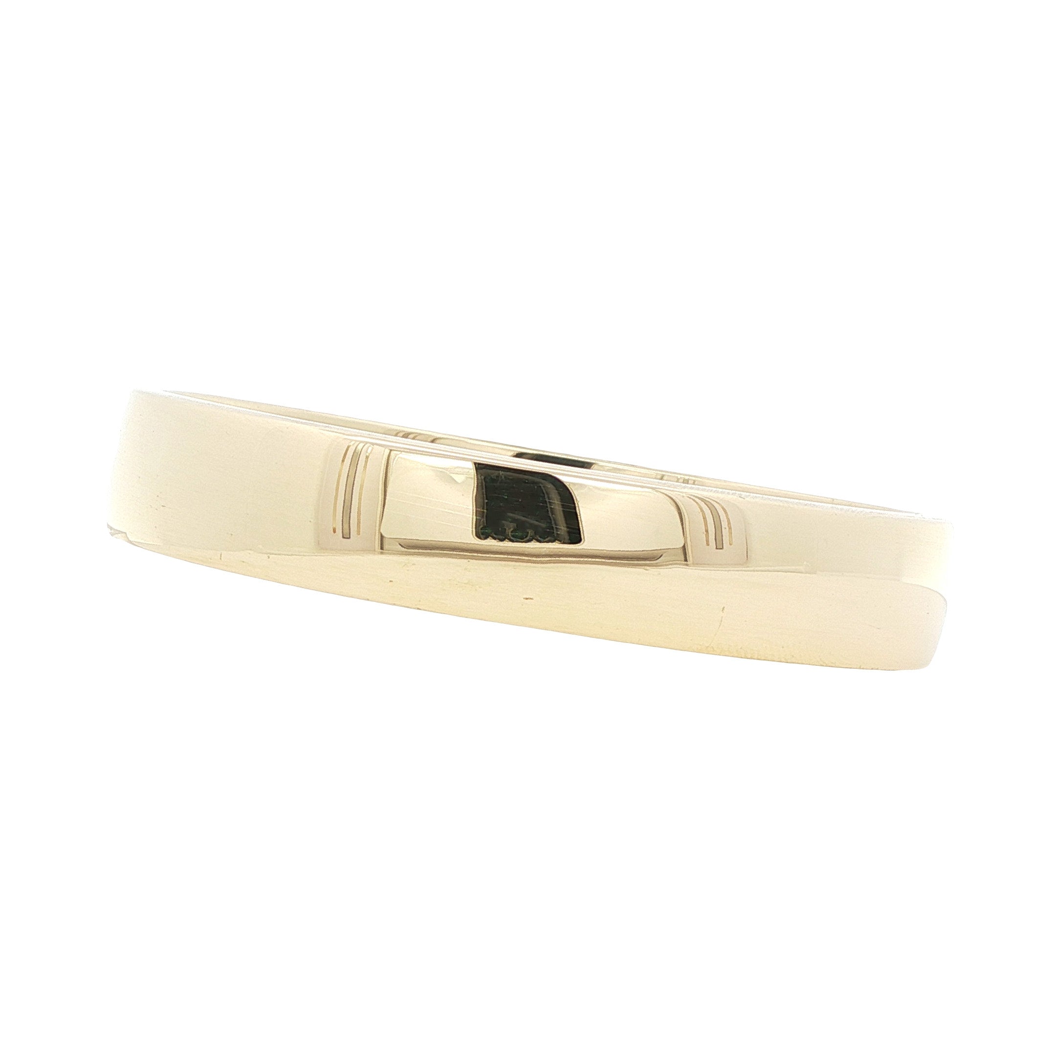 Gouden vintage gladde bangle 14 kt