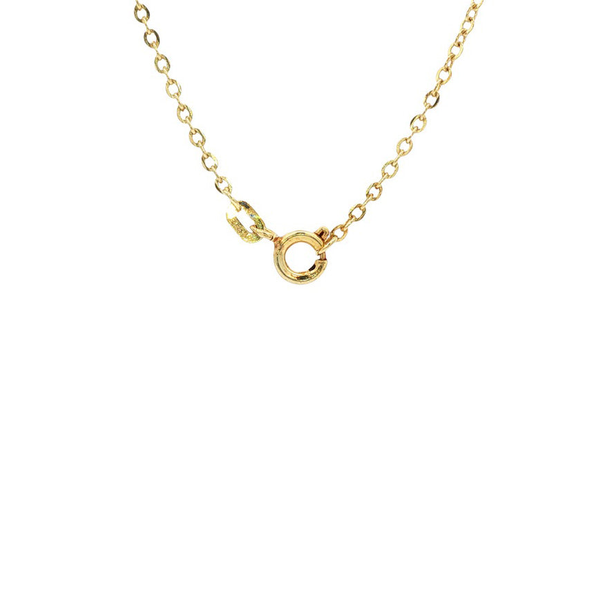 Gouden vintage anker collier
