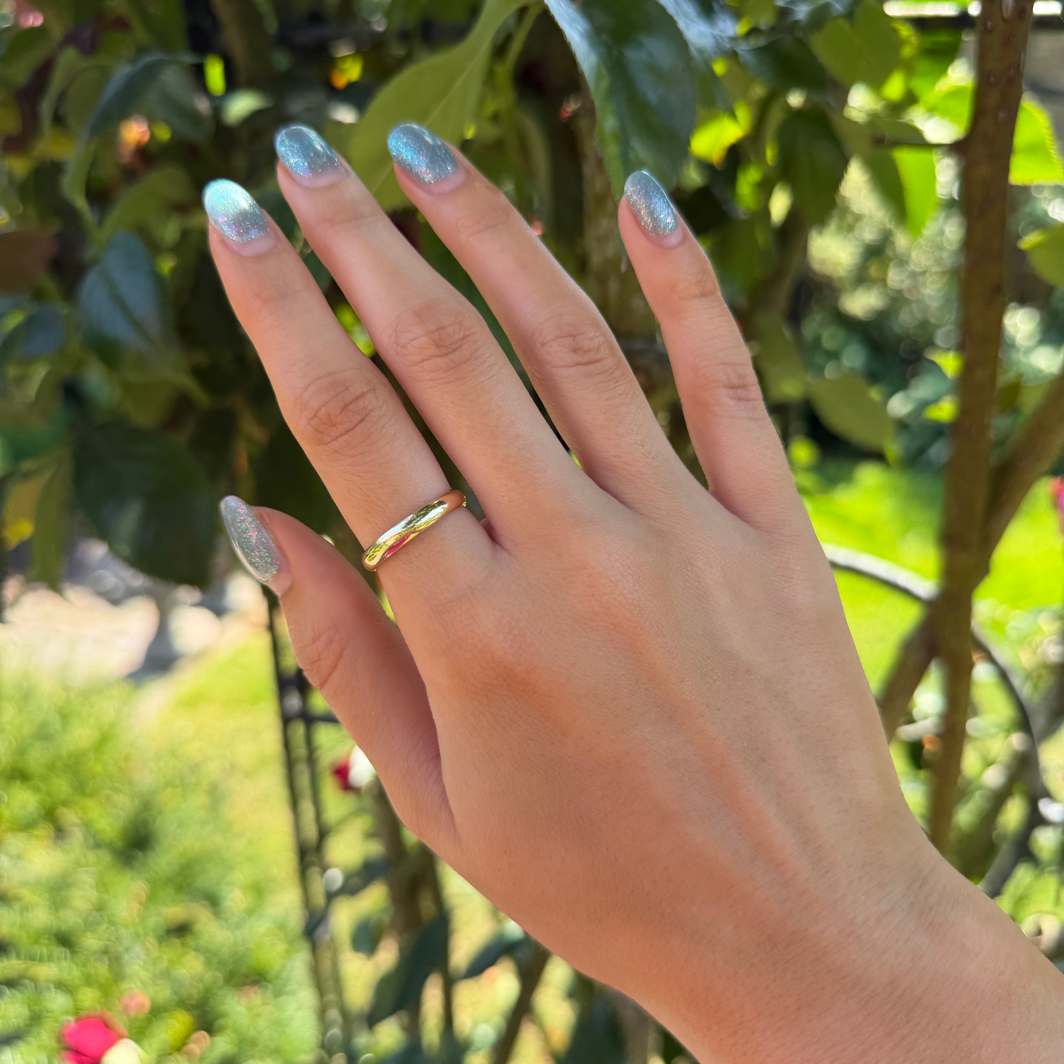 Vintage smooth 14 kt gold ring