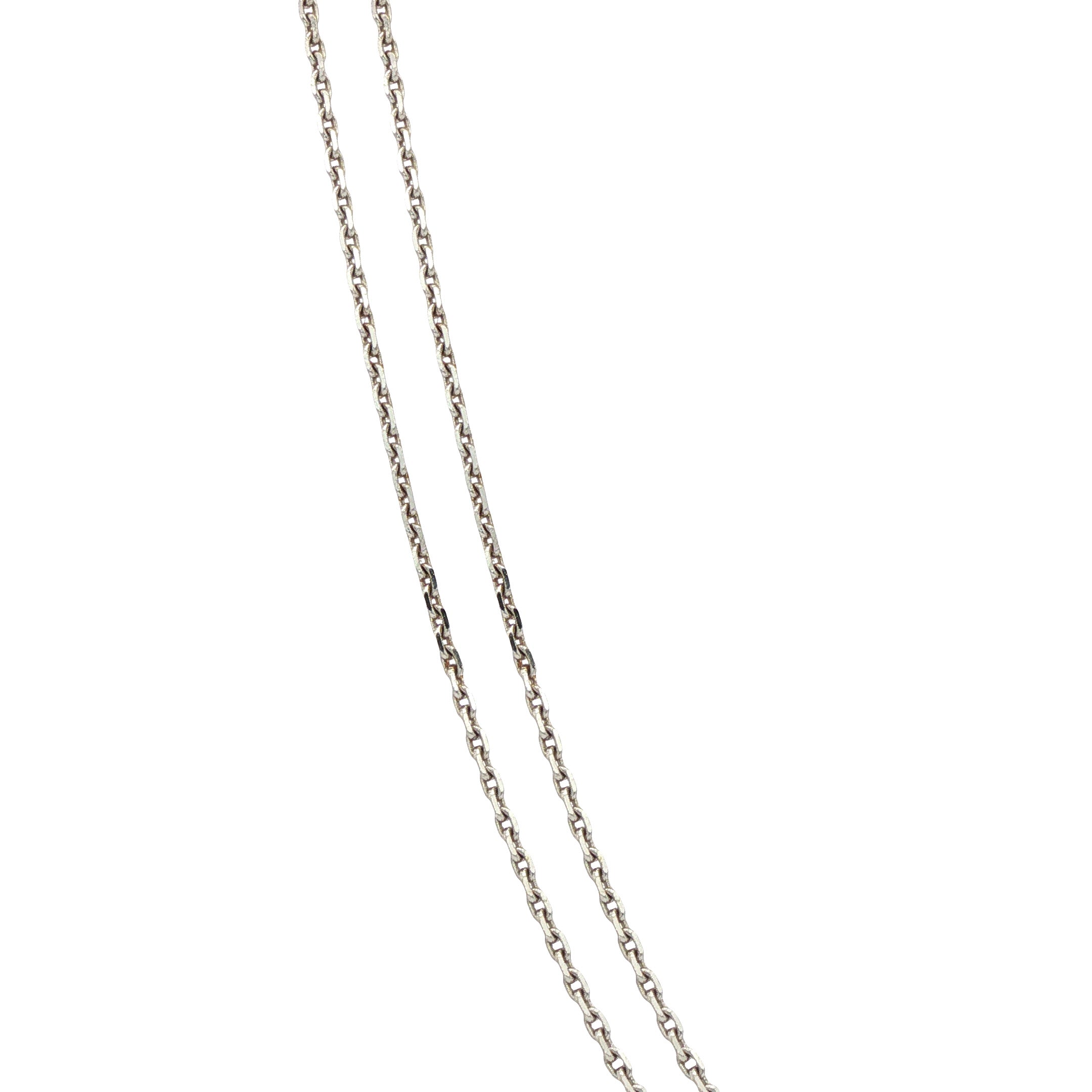 Witgouden vintage anker collier 14 kt