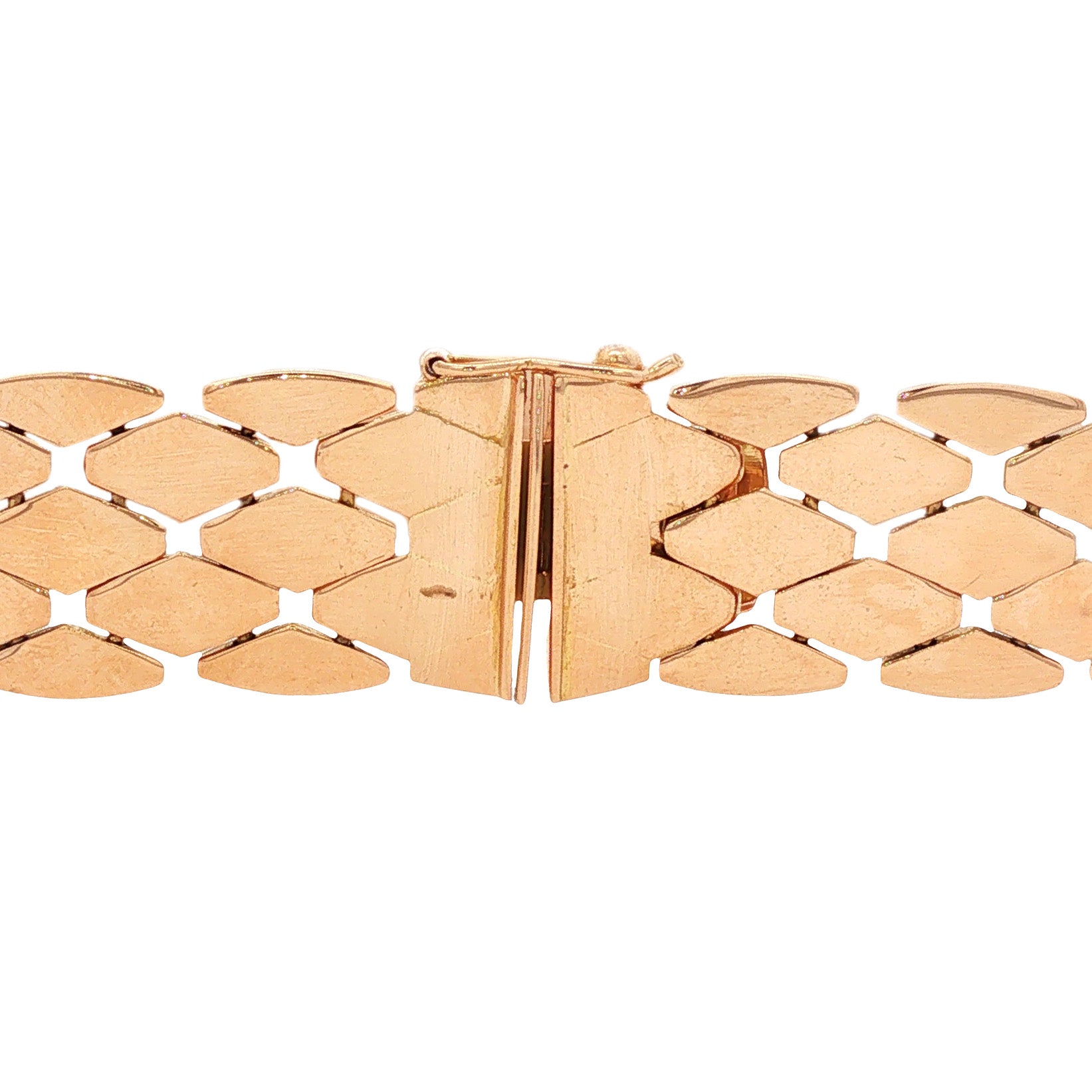 Roségouden vintage fantasie armband 18 kt