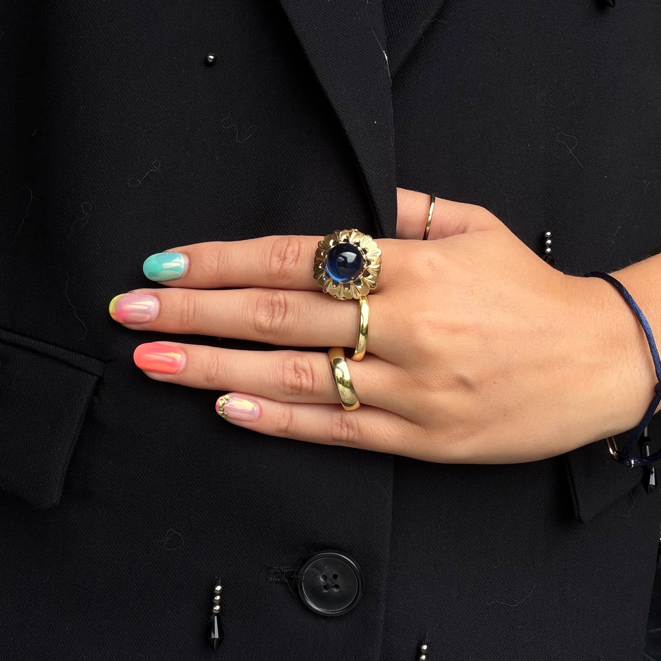 Vintage smooth 14 kt gold ring