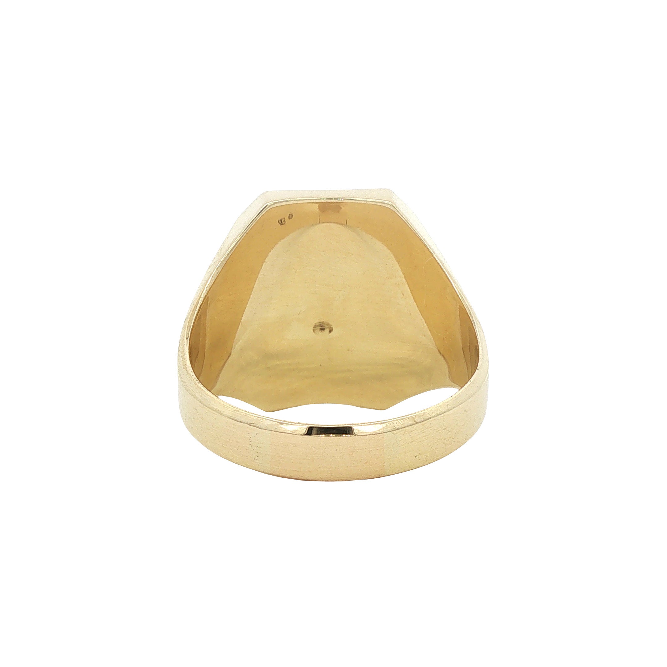 Gouden vintage ring met onyx 14 kt
