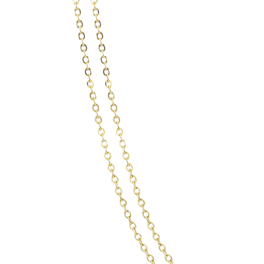 Gouden vintage anker collier