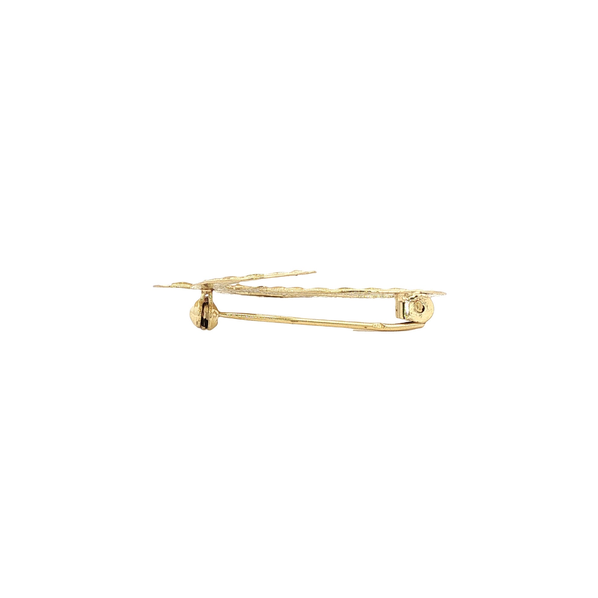 Gouden vintage fantasie broche 14 kt