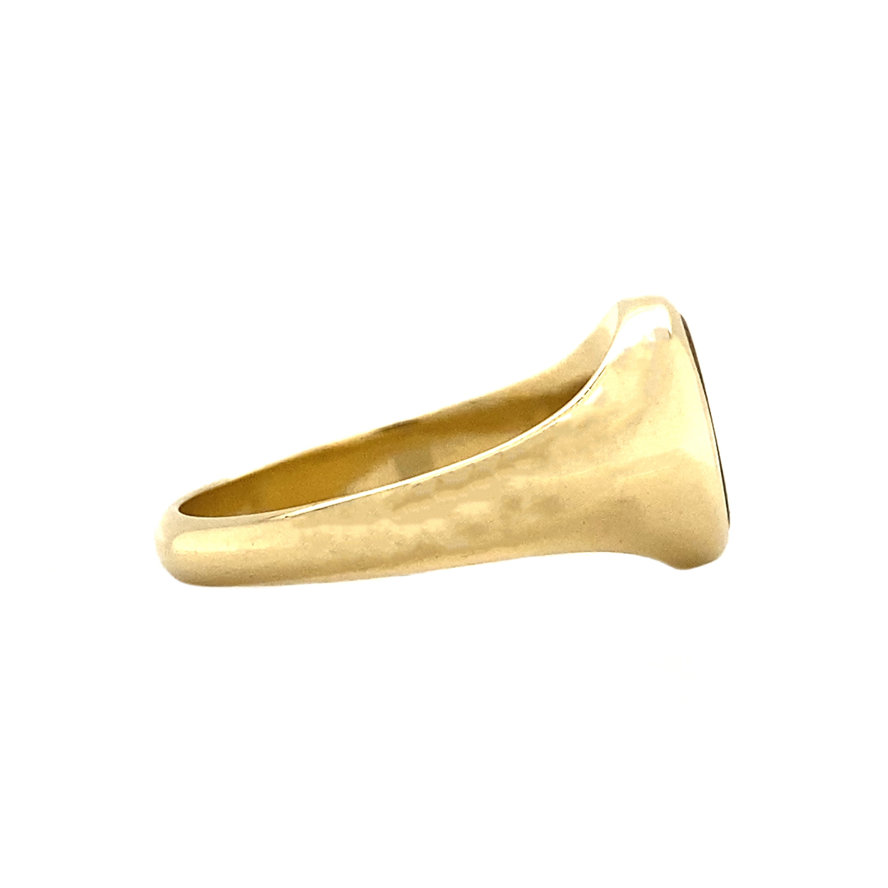 Twiggy ring xs 14 kt - Tiger Eye