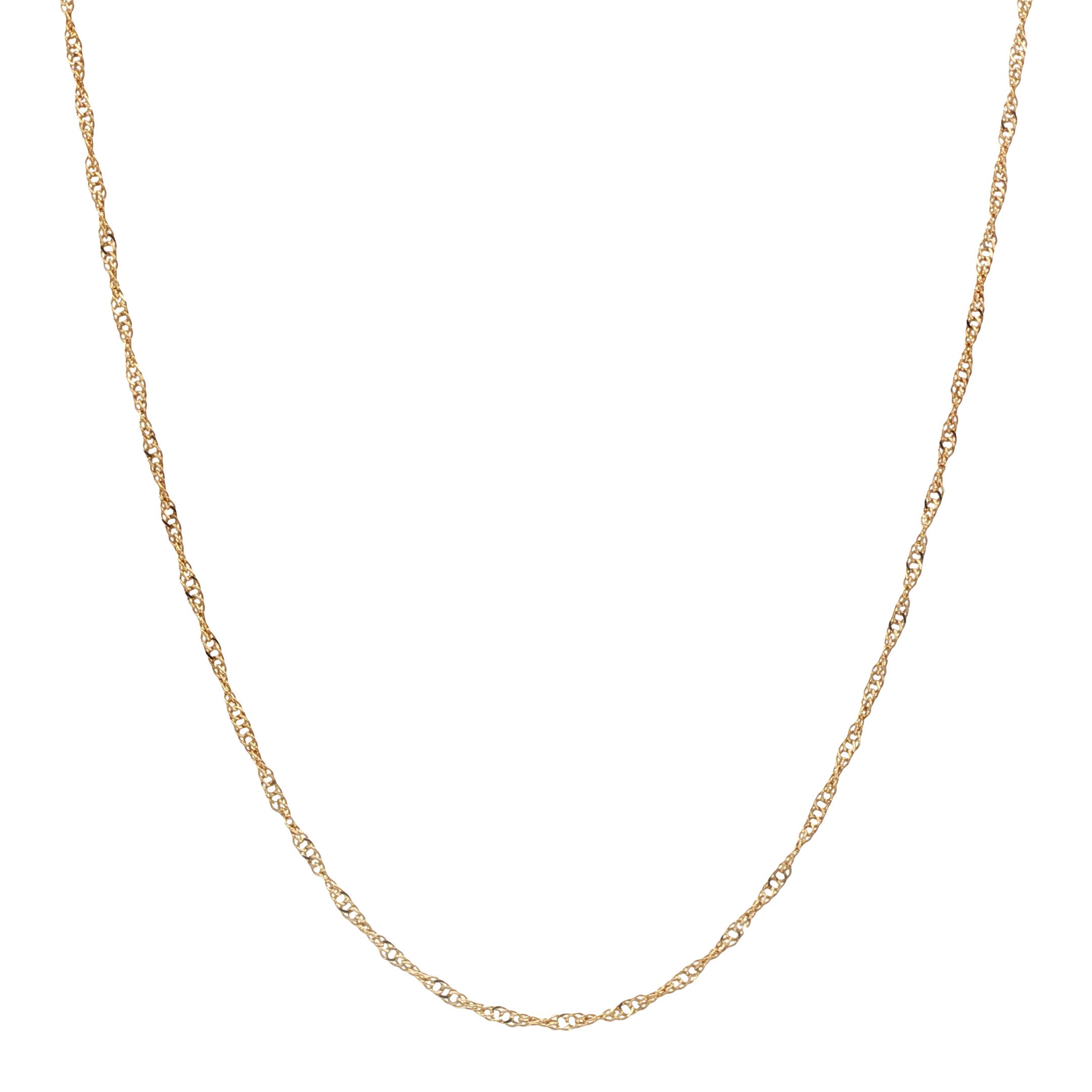 Gouden vintage singapore collier 14 kt