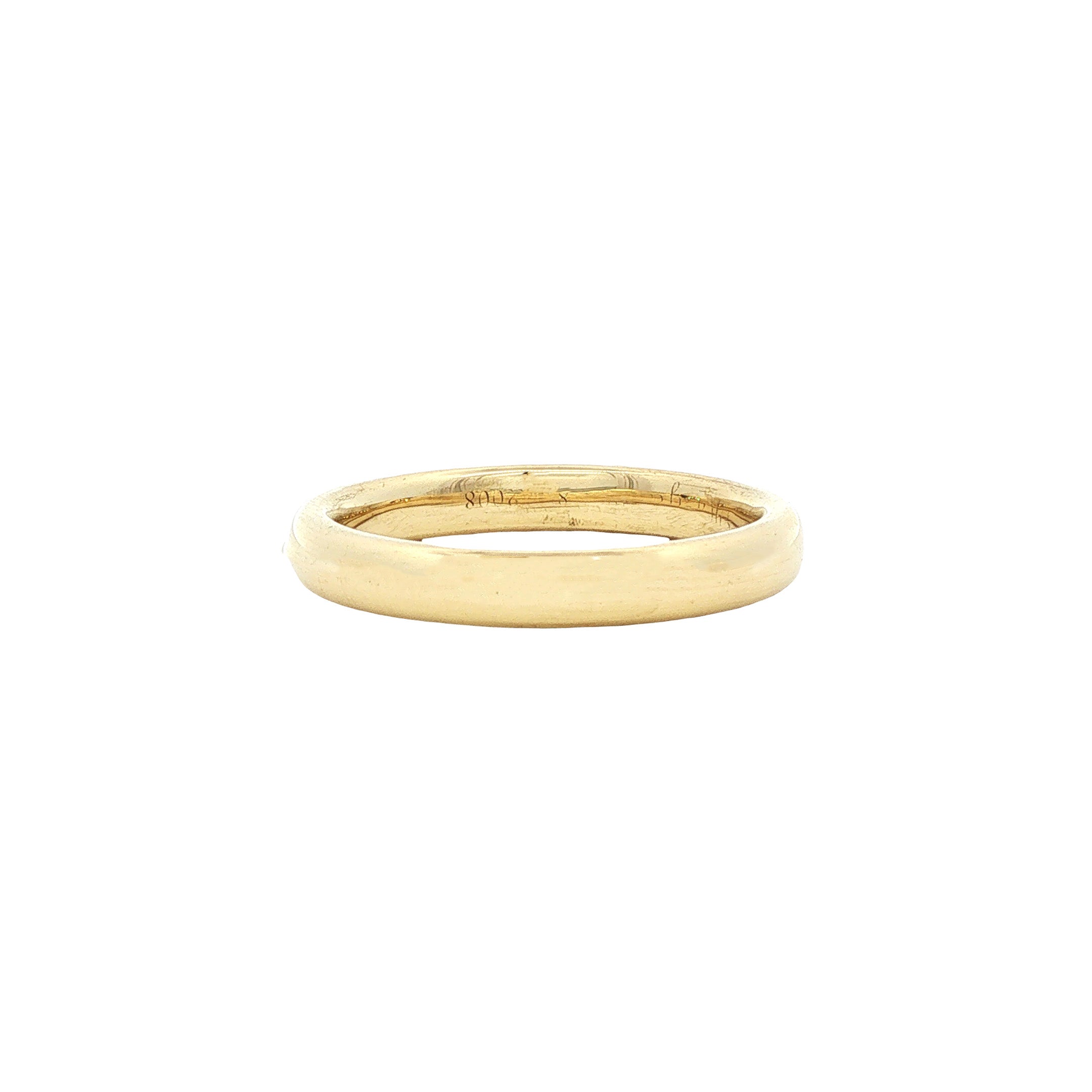 Vintage smooth 14 kt gold ring