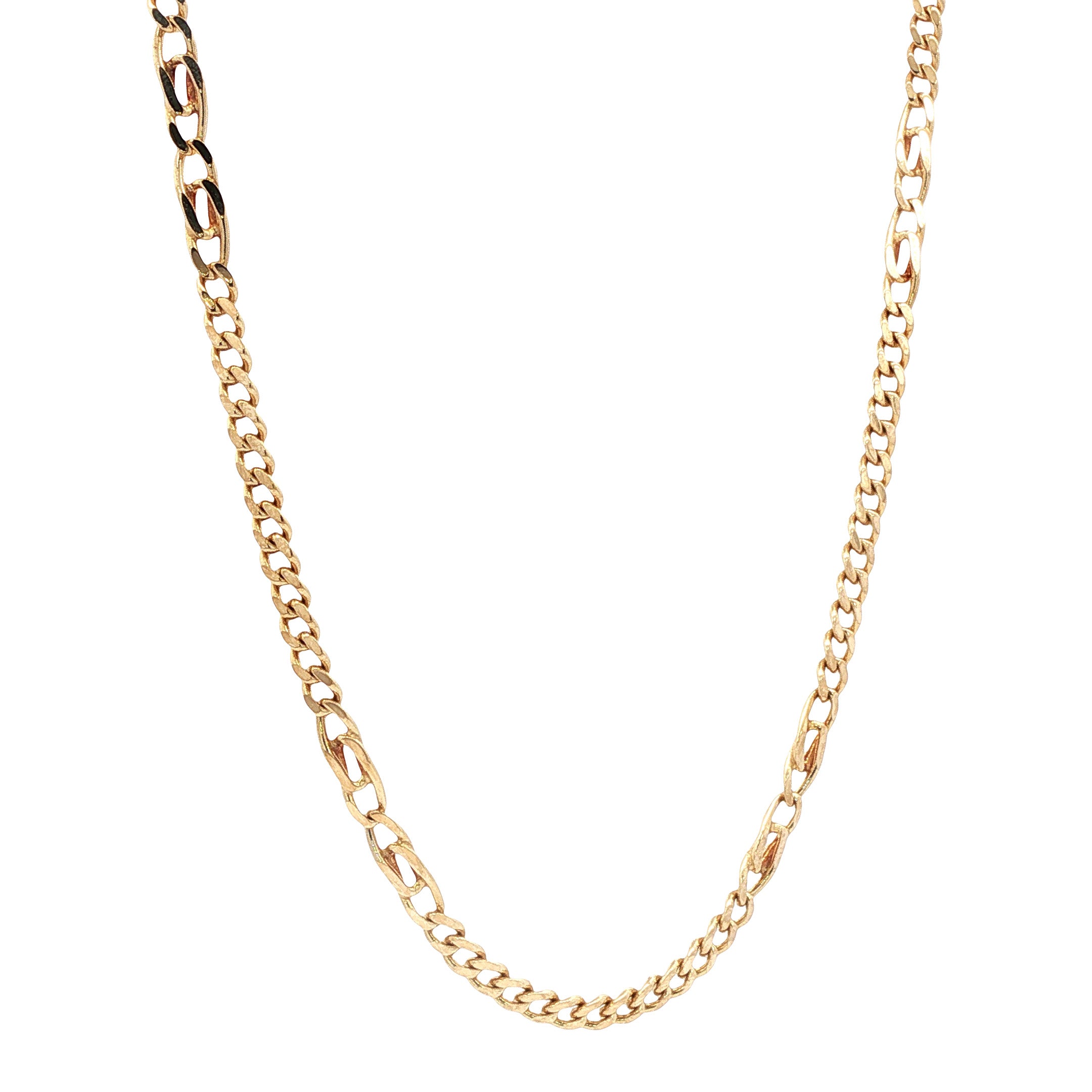 Vintage gold fantasy necklace 14 kt