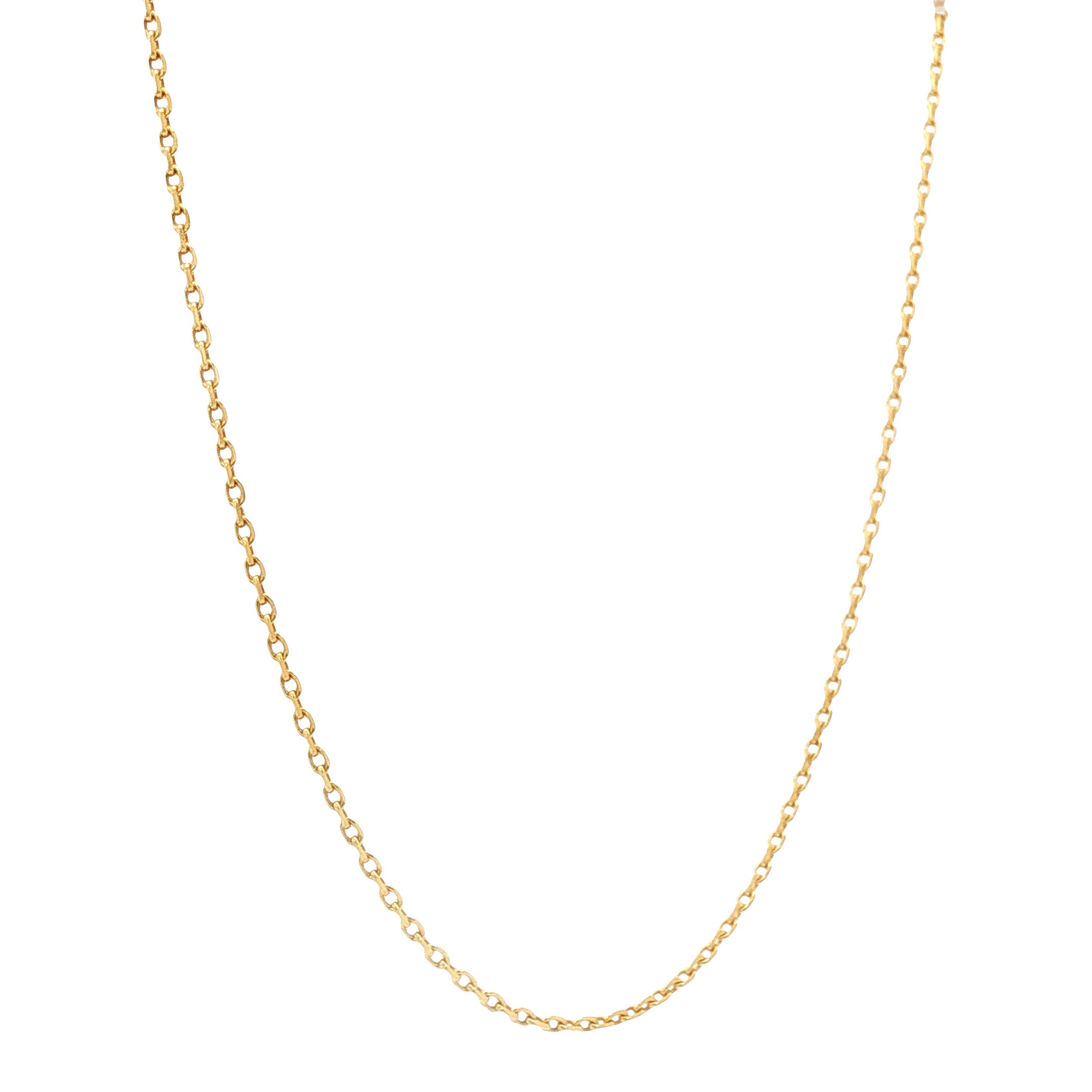 Gouden vintage anker collier 14 kt