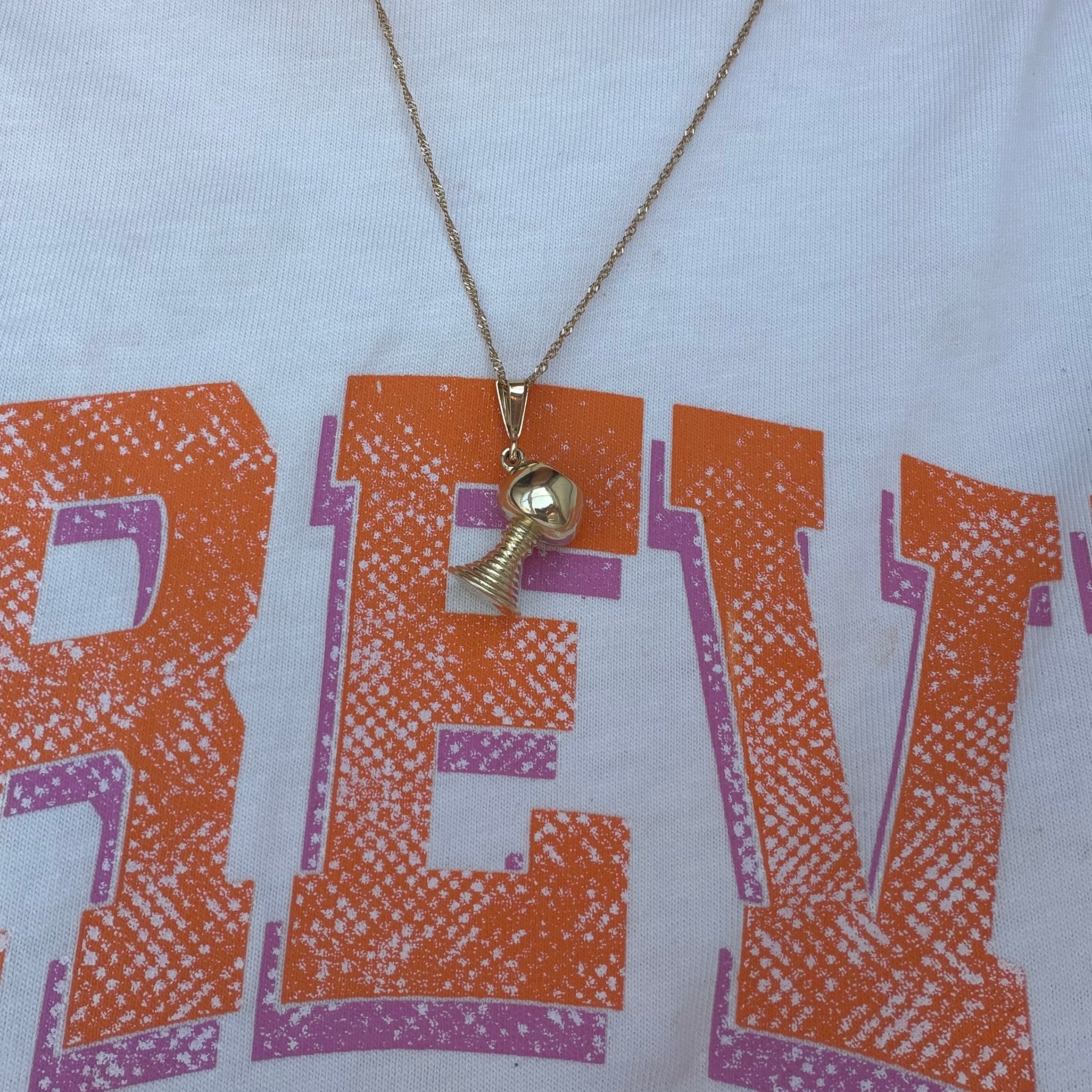 Gouden vintage Kelk hanger 14 kt