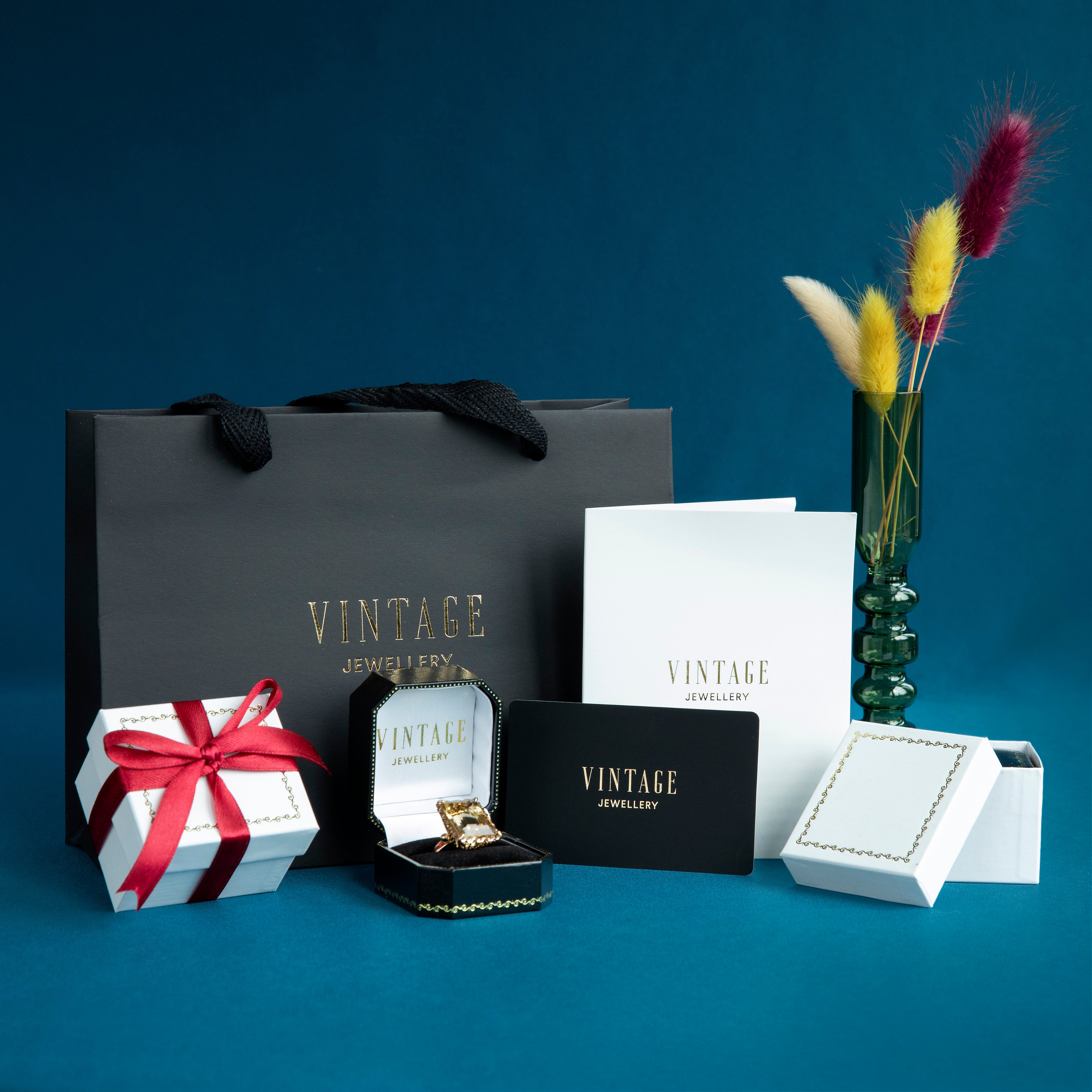 Gouden ring met citrien 14 kt