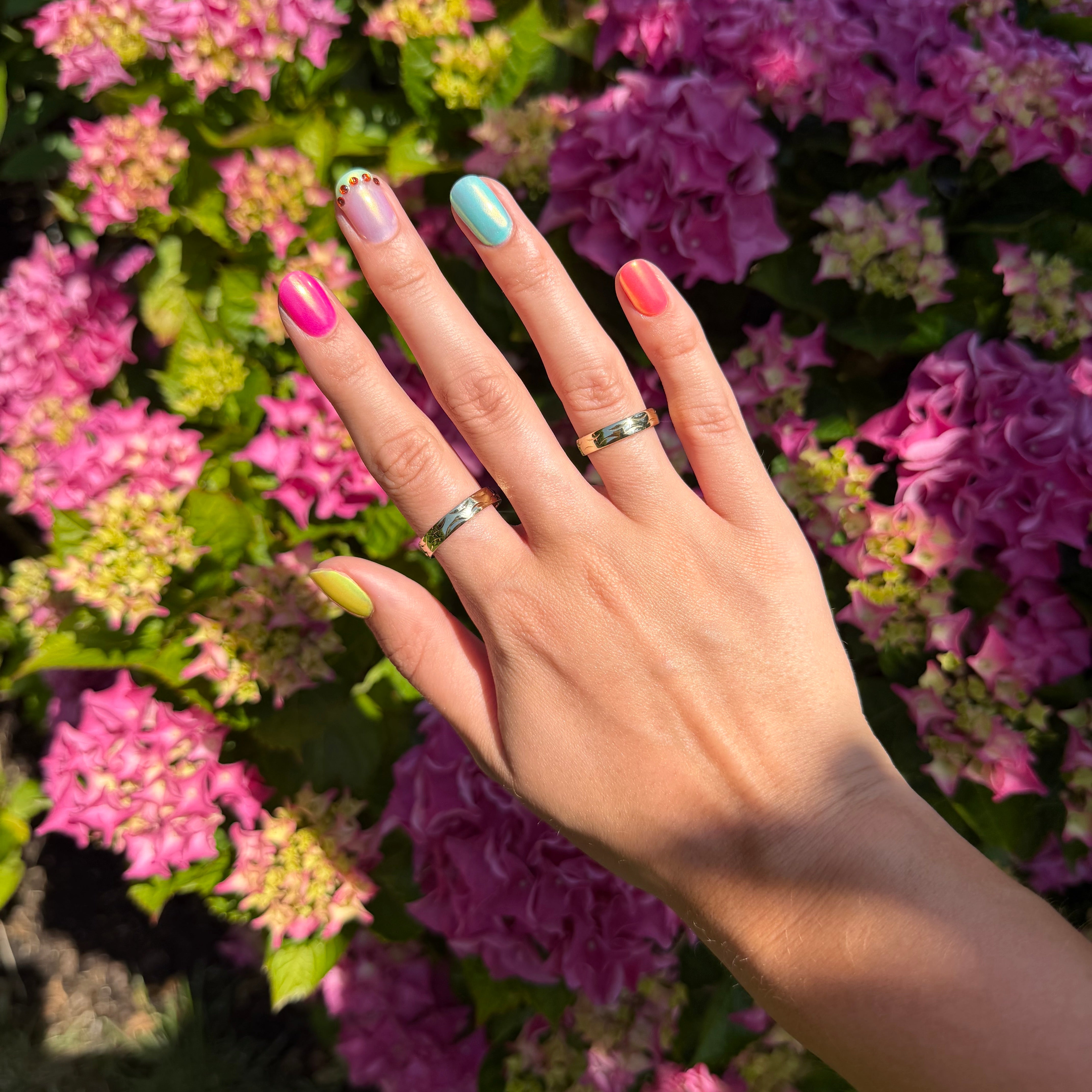Gouden vintage fantasie ring 14 kt