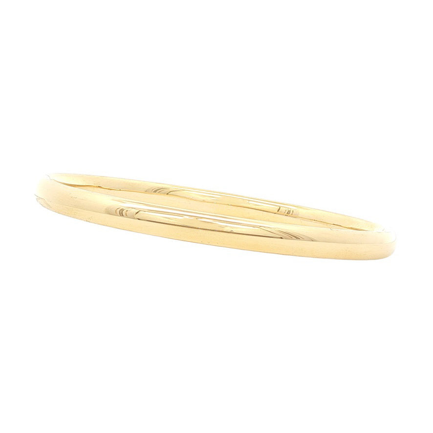 Gouden gladde bangle 14 kt